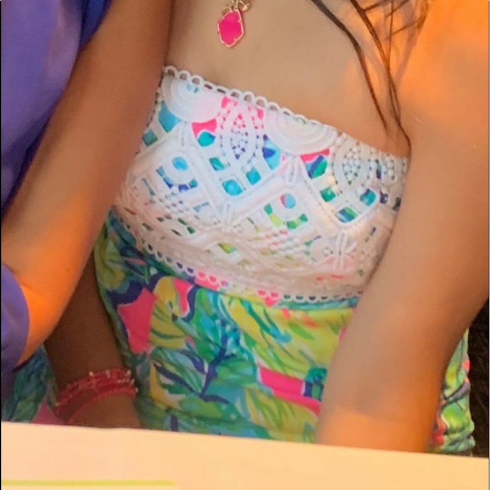 Lilly Pulitzer strapless dress